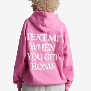 pink lonely ghost hoodie